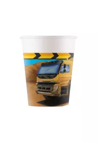 Kubeczki papierowe Construction 200ml 8szt