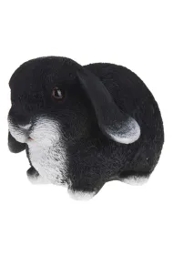 ProGarden Figurka ogrodowa krlik czarny 16 cm