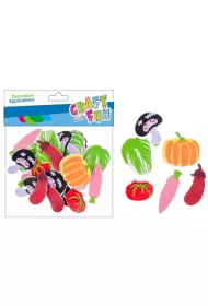 Craft with Fun Naklejki piankowe samoprzylepne Warzywa 463444
