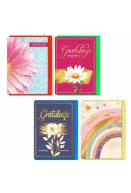 Karnet B6 Gratulacje, z�ocone mix