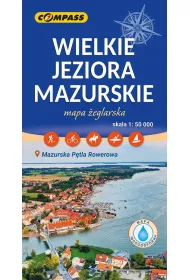 Wielkie Jeziora Mazurskie mapa �eglarska laminowana skala 1 : 50 000
