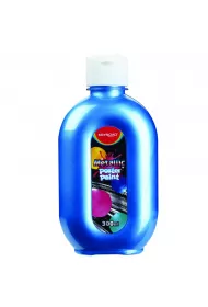 Farba plakatowa 300ml KEYROAD metaliczna niebieska 300 ml