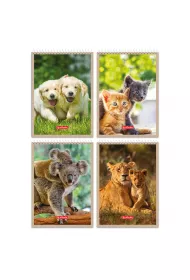 Herlitz Ko�onotatnik A7 Animals mix kratka 40 kartek