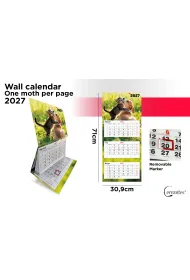 Cervantes Kalendarz 2027 tr�jdzielny �cienny Zwierzaki