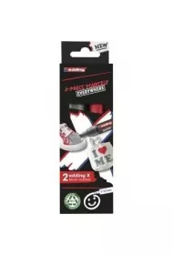 Edding Multi marker szary i czerwony 2 szt.