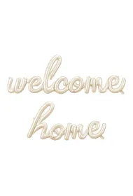 PartyDeco Balon foliowy Welcome Home cappuccino 335x71cm