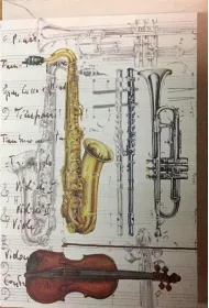 Tassotti Karnet B6 + koperta 5648 Instrumenty