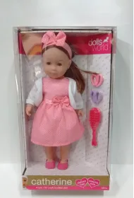 Lalka 41 cm Catherine ciemne w�osy * Dolls World