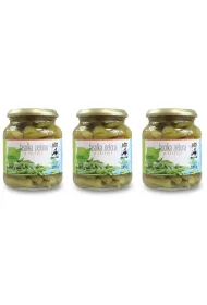 Bio Kontynenty Fasolka zielona w zalewie (s�oik) Zestaw 3 x 340 g Bio