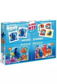 Puzzle Superkit 2x30 el. + Memo + Domino - Finding Dory Clementoni