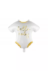 PartyDeco Balon foliowy �pioszki Hello Baby bia�y 51x45cm