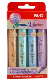 M&G Markery zapachowe brokatowe 4 kolory mix