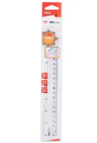 Deli Linijka Pioner prze�roczysta 20cm