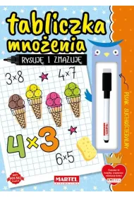 Rysuj� i zmazuj�. Tabliczka mno�enia z flamastrem