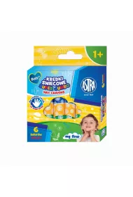 Kredki �wiecowe okr�g�e Super Jumbo 6kol ASTRA 6 szt.