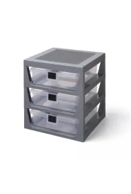 Rega� LEGO z szufladami Szary