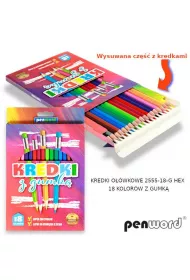 Polsirhurt Kredki z gumk� 18 szt.