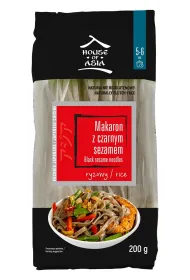 House of Asia Makaron ry�owy z czarnym sezamem 5 mm 200 g