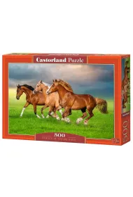 Puzzle 500 el. Horses in Spring Rush Castorland