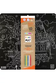 Strigo Funny Mat Black - Halloween + kreda 40x40 cm