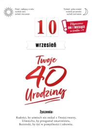 Armin Style KARNET URODZINY 40 B6 Z KOP AS GM-1008 FOL
