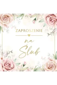 Armin Style ZAPROSZENIE SLUB 130X130 Z KOP AS ZP-111 OP10SZT