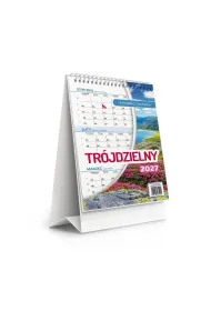 Kalendarz 2027 biurkowy tr�jdzielny