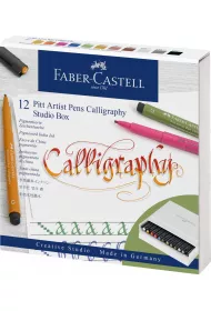 Faber-Castell Pitt artist pen c zestaw do kaligrafii 12 kol. studio box