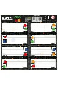 Derform Nalepki na zeszyt BackUp 7 A102 (25 szt)