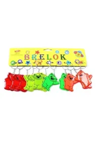 Starpak Brelok odblask mi� 6cm mix w opakowaniu 12 szt