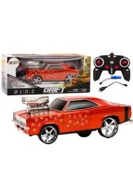 Auto R/C 1:18 Drift 360 �wiat�o d�wi�k czerwony LeanToys