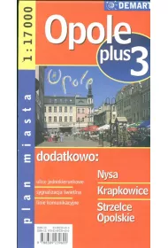 Plan miasta +3 Opole, Nysa, Krapkowice, Strzelce 1:17 000