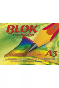 Kreska Blok techniczny z kolorowymi kartkami A3 10 kartek