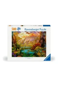 Puzzle 500 el. 2D �wiat dinozaur�w Ravensburger
