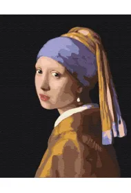 Brushme Malowanie po numerach - Dziewczyna z per�� w kolczyku 40x50cm