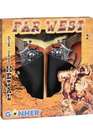 Zestaw kowbojski 2 rewolwery + pasek Gonher