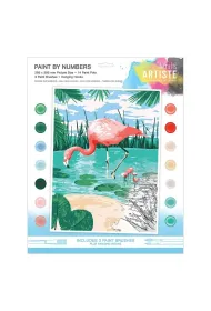 Dalprint Malowania po numerach - Tropical flamingo 29.5x39.5cm
