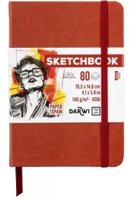Darwi Szkicownik A6 140g terakotowy
