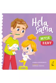 Hela sama. Myje zby