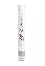 Amscan Armatka konfetti p�atki r� bia�y papier 40cm
