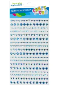 Ozdoby dekoracyjne samoprzylepne Kryszta�ki Niebieskie op.18szt. CRAFT WITH FUN 545766