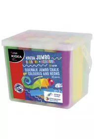 Derform Kreda Jumbo kolorowa+ neonowa w wiaderku 20 szt.