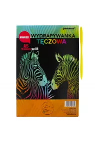 Wydrapywanka A5 WZ-04 t�czowa multicolor 10 kartek + 2 rylce Feniks