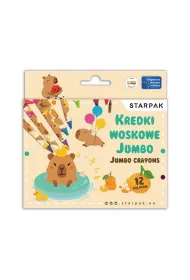 Kredki woskowe Jumbo 12 kolor�w Kapibara STARPAK 582125