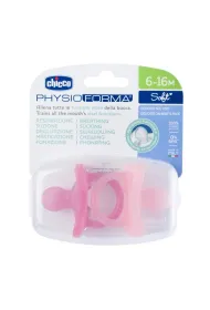 Chicco Smoczek uspokajaj�cy Soft r�owy 6-16m 2 szt.