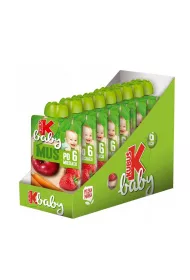 Kubu Baby Mus po 6 miesicu jabko-truskawka-marchew zgrzewka 9 x 100 g