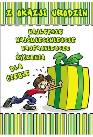 Stamp Karnet Young B6 + koperta wz�r nr 014 Urodziny