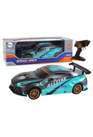 Auto sportowe R/C 1:10 turkusowo- czarne LeanToys