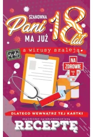 Yeku Karnet Urodzinowy z recept� 18 JCX-043