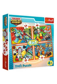 Puzzle 4w1 35+48+54+70 el. Akademia Transformers�w 34313 Trefl